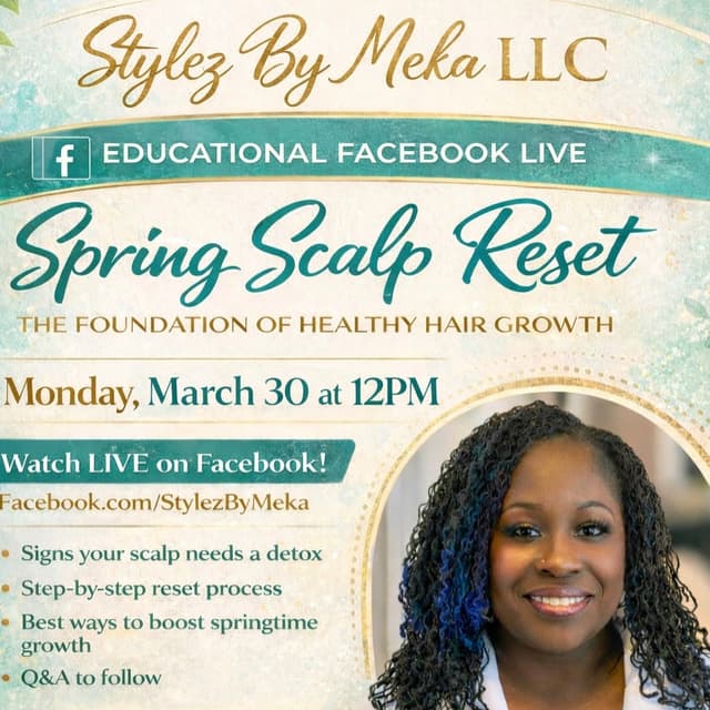 Spring Scalp Reset Package at Stylez By Meka LLC located inside Creation of Elegance in Fayetteville, NC